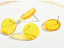 10pcs 20mm Round Circle Acrylic Earring Ear Stud Acrylic Charm Diy Jewelry Accessories Craft Supplies