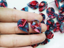 10pcs Teardrop Acetate Celluloid Earring Ear Stud Cellulose Acetate Colorful Charm Diy Jewelry Accessories Craft Supplies