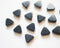 6pcs Round Triangle Synthetic Natural Stone Blue Sandstone Jewelry making diy charm