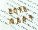 26PCS/set Real Gold Plated Zircon Initial Letter Charms,cz Pave Letter Charm,Tiny Letter Charms,Words Bracelet/Necklace Diy,Letter Finding