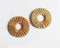 4pcs Natural Rattan Wood Earring Hoops,40MM Round Wooden Charms Handwoven Circle Findings Woven Boho Jewelry Making Blanks