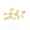 10PCS stainless steel letter charm,Gold Initial Charm,Vermeil Letter Pendant,Gold Initial Charms,A-Z (gold/rose gold/silver)8mm