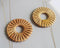 4pcs Natural Rattan Wood Earring Hoops,40MM Round Wooden Charms Handwoven Circle Findings Woven Boho Jewelry Making Blanks