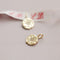 6pcs Real 18K Gold Plated Star Charm,Gold Initial Charm,Vermeil Star Pendant,Gold Initial Charms,Round Coin Charm