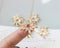 5PCS Real 14K Gold Plated Cubic Zirconia Snowflake Charms,CZ Pave Star Connector