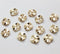 10PCS. Real Gold Plated Brass Wavy Disc Separator Beads,Disc Spacer beads,gold plated disc potato chips, Jewelry Making Finding