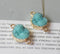 10PCS Round Imitation Druzy, Turquoise Druzy Connector, Resin Druzy Pendant Charm Drop, Bezel Gem Druzy, Link, 14*21MM, Jewelry Findings