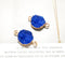 10PCS Round Imitation Druzy, Royal blue Druzy Connector, Resin Druzy Pendant Charm Drop, Bezel Gem Druzy, Link, 14*21MM, Jewelry Findings