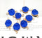 10PCS Round Imitation Druzy, Royal blue Druzy Connector, Resin Druzy Pendant Charm Drop, Bezel Gem Druzy, Link, 14*21MM, Jewelry Findings