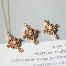 10pcs Real Gold Plated Flower Charm, Gold Initial Charm, Vermeil Flower Pendant, Gold Flower Connector, CZ Pave Oval Charm