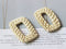 4pcs Natural Rattan Wood Earring Hoops, Rectangle Wooden Charms Handwoven Circle Findings Woven Boho Jewelry Making Blanks