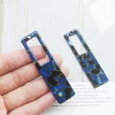 6pc Long Bar Charms Rectangle Stick Cellulose Acetate Colorful Charm Plastic Pendant Resin Acrylic Pendant Diy Jewelry Accessories