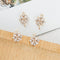 10pcs CZ Pave Flower Connector, Zircon Charm, Bracelet Necklace Pendant, Pave Charm, Gold Plated Over Brass