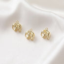 6pcs Real 18K Gold Plated Elephant Charm, Animal Charm, Elephant Drop,Jewelry Making