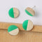 10pcs Round Wood Earrings, Ear Wire, Earrings Post,14mm Wood Earrings Studs,Diy Jewelry Accessories Craft Supplies