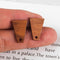 10pcs Trapezoid Wood Earrings, Ear Wire, Earrings Post, Bar Wood Earrings Studs,Diy Jewelry Accessories Craft Supplies