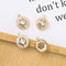 10pcs Gold Plated Round Zircon Charm, cz Pave Round Pendant, Jewelry Making Materials