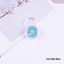 3mm Colorful Glitter, Nail Art Glitter Foils Love Heart Tips Shiny