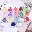 3mm Colorful Glitter, Nail Art Glitter Foils Love Heart Tips Shiny