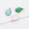 10PCS Teardrop Imitation Opal, Resin Opal Charm, Resin Druzy Pendant Charm Drop, Bezel Gem Druzy, Link, Jewelry Findings