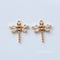 10pcs Real Gold Plated dragonfly Charms, dragonfly Zircon Pendant, Tiny dragonfly Pendant, diy Rhinestone Bow Pendant