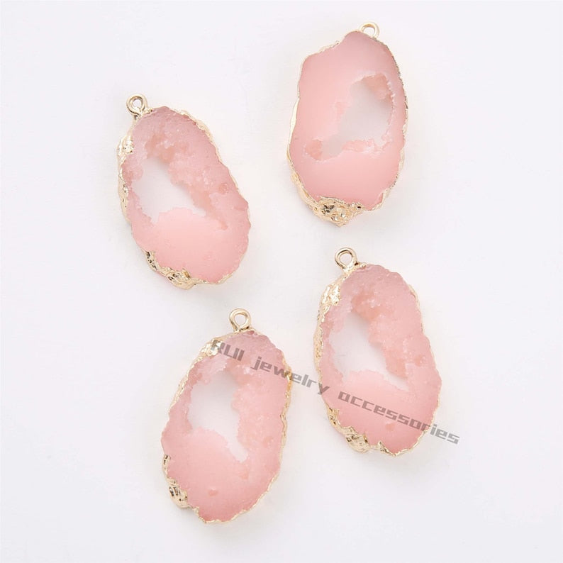 10PCS Large Oval Imitation Druzy, Druzy Charm, Resin Druzy Pendant Charm Drop, Bezel Gem Druzy, Jewelry Findings