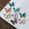 10pcs Butterfly Clear Faceted Set Stones, 12 colors Butterfly rystal Faceted Glass Connectors, CZ Pave Craft Supplies, DIY Finding