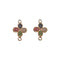 10pcs clover zircon, Four-leaf clover shape cz pave charm pendant, flower pave charm, crystal CZ Pave Connecto