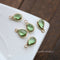 20pc Teardrop Glass zircon pendant Charm, Zircon Charm CZ Pave Pendant Charm, DIY pendant Jewelry Making