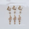 10pcs moon CZ Pave Charm, Butterfly Love butterfly zircon Charm Pendant, crystal Pave Charm, Jewelry Making Supplies