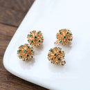 10pcs CZ Pave Charm, 10mm round Zircon Pendant Charm, Jewelry Making, Material Craft Supplies, wholesale prices