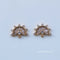 10pcs fan CZ Pave Charm, zircon Charm Pendant, fan crystal Pave Charm, Jewelry Making Supplies