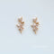 10PCS Flower branch Zirconia Connecto Charm Pedant, Flower CZ Pave Pendant, Rhinestone Charm, High Quality