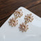 10pcs Flower zircon Charm pendant, 13mm Flower Zircon Charm, CZ Pave Pendant Charm, DIY Jewelry Making