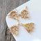 10pcs Flow rate CZ Pave Leaves Pendant Charm, Zircon Clear Gemstone Charm, Jewelry Making, Material Craft Supplies