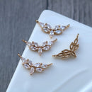 10pcs CZ Pave Charm, Zircon Branches Pendant, Branches Charm Connector, Jewelry Making,Material Craft Supplies