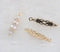 10pcs CZ Pave Charm, 22x4.3mm Zircon Connector, Earrings, Pendants, Necklaces, Bracelets, Semi-finished Materials