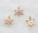 10pcs Snow Zircon pendant, Snow 11mm CZ Pave Pendant , Jewelry Making, Material Craft Supplies