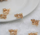 10pcs CZ Pave Love angel Charm Pendant, 18.5x16mm Zircon angel Connector, Jewelry Making, Material Craft Supplies