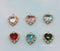 10pcs CZ Pave Love Charm, 16x14.5mm Zircon Love Pendant, Jewelry Making, Material Craft Supplies