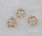 10pcs cz pave Butterfly garland charm, 14mm Butterfly pendant, pave flower charm, gold plated over brass