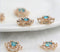 10pcs CZ Pave blue Charm, 5.5x10mm Aquamarine Star Zircon Pendant , Jewelry Making, blue Zircon Material Craft Supplies