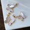 2pcs White fritillary Butterfly Pendant Charm, earrings bracelet necklace pendant Jewelry Making, wholesale prices