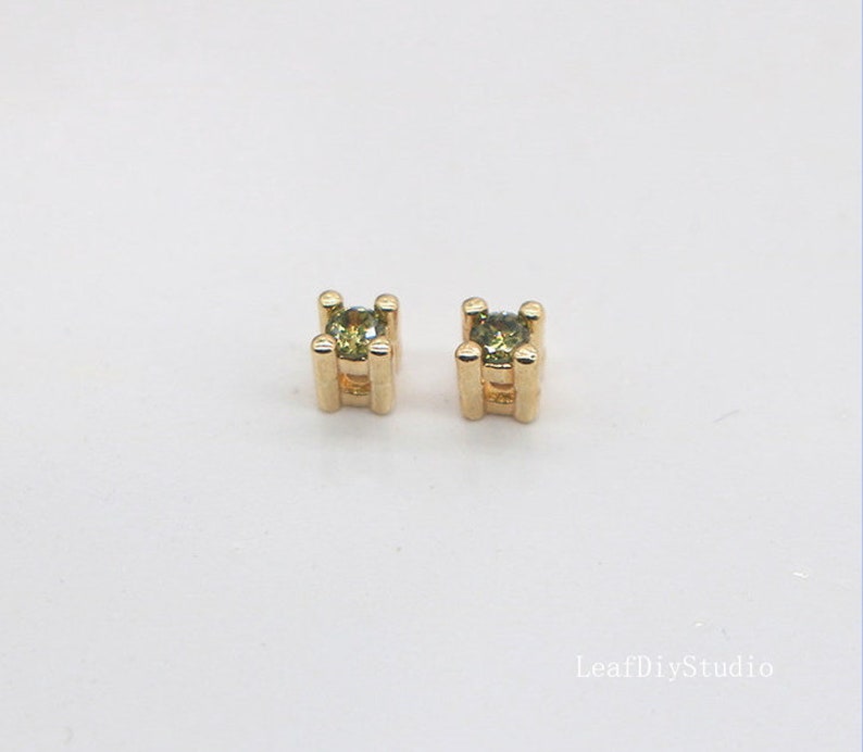 20pcs CZ Pave Mini Square Charm, 2.8x3.5mm Zircon Pendant , Jewelry Making, Zircon Material Craft Supplies