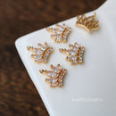 10pcs Castle zircon Charm pendant, Castle Zircon Charm, Castle CZ Pave Pendant Charm, DIY Finding Jewelry Making