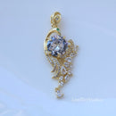 2pcs Peacock CZ Pave Charm, zircon Charm Pendant, Peacock crystal Pave Charm, Jewelry Making Supplies, wholesale prices