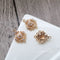 10pcs Four petals CZ Pave Charm, flower zircon Charm Pendant, crystal Pave Charm, wholesale prices, High Quality