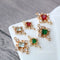 10pcs CZ Pave Square Charm, Square Zircon Connector, 11mm Clear Gemstone Charm, Jewelry Making, Material Craft Supplies