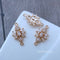 10pcs flower CZ Pave Charm, flower Zircon Connector, Clear grass Gemstone Charm, Jewelry Making, Material Craft Supplies