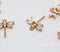 10pcs CZ Pave Small dragonfly Charm, 13x14mm CZ Zircon dragonfly Pendant, Zircon Jewelry Making, Zircon Material Craft Supplies